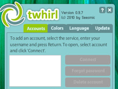 Twhirl, use o Twitter como msn