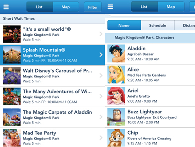 Dica WS Sites Disney APP